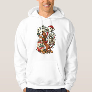 Der Wurst hat Weihnachtsmanns Kekse gestohlen Dach Hoodie