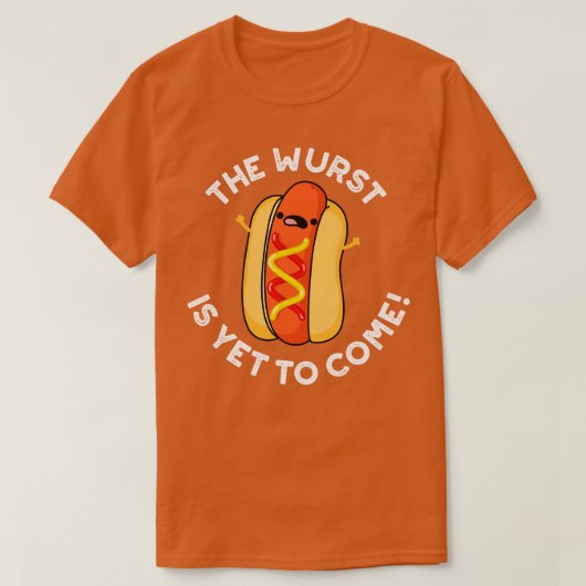 Der Wurst kommt noch immer zu einem lustigen Hot D T-Shirt (Design vorne)
