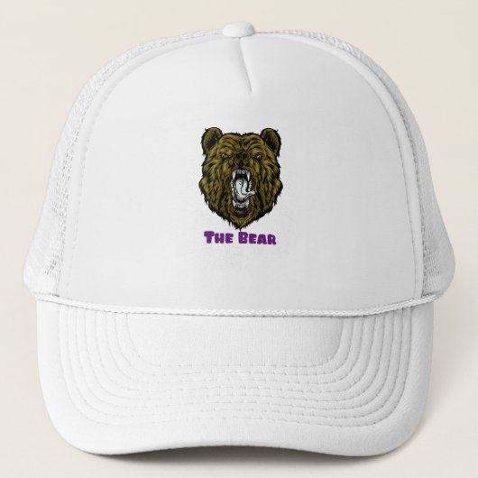 Der wütende braune Bär Truckerkappe (Vorderseite)