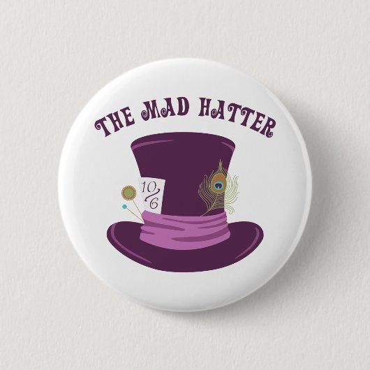 Der wütende Hutmacher Button (Vorderseite)