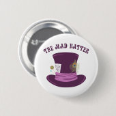Der wütende Hutmacher Button (Vorne & Hinten)