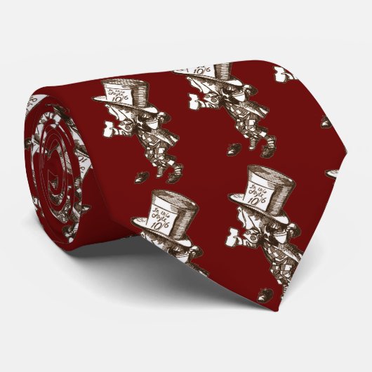 Der wütende Hutmacher Krawatte (Gerollt)