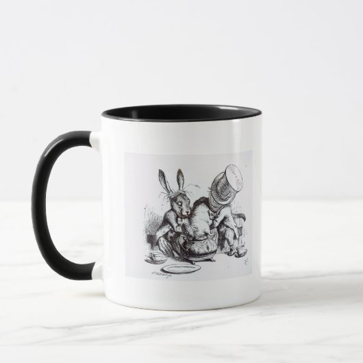 Der wütende Hutmacher und die März-Hasen Tasse (Links)