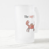 Der wütende Krab Mattglas Bierglas (VorderseiteRechts)