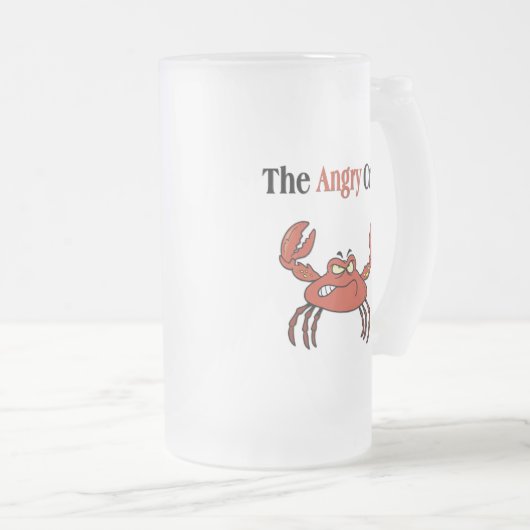 Der wütende Krab Mattglas Bierglas (VorderseiteRechts)