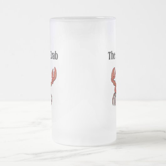 Der wütende Krab Mattglas Bierglas (Mittel)