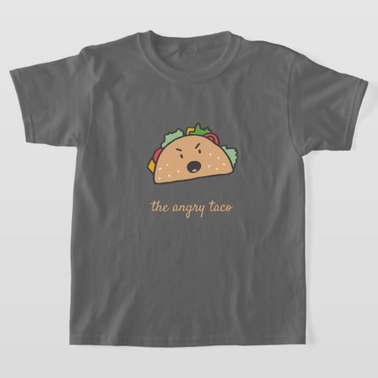 Der wütende Taco ist ein anpassbarer Text, der Tac T-Shirt (Ablage )