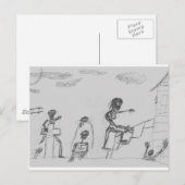 Der wütende Tod Postkarte (Vorne/Hinten)