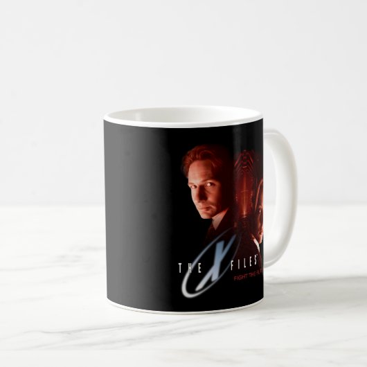 Der X-Files Mulder und der intelligente Kampf gege Kaffeetasse (VorderseiteRechts)