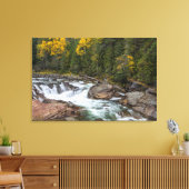 Der Yaak sinkt im Herbst im Kootenai National Leinwanddruck (Insitu (Wohnzimmer))