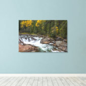 Der Yaak sinkt im Herbst im Kootenai National Leinwanddruck (Insitu (Holzboden))