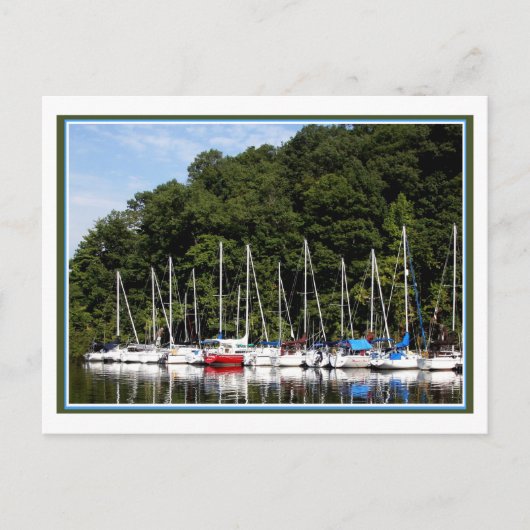 Der Yachthafen Postkarte (Vorderseite)