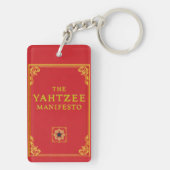 Der Yahtzee-Manifesto-Schlüsselanhänger Schlüsselanhänger (Rückseite)