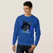 Der Yellowstone-Wolf-Sweatshirt der Männer Sweatshirt (Vorne ganz)