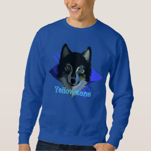 Der Yellowstone-Wolf-Sweatshirt der Männer Sweatshirt