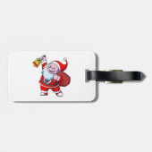 der Yeti Zwerg mit der santa claus kostüm ist rin Gepäckanhänger (Rückseite horizontal)