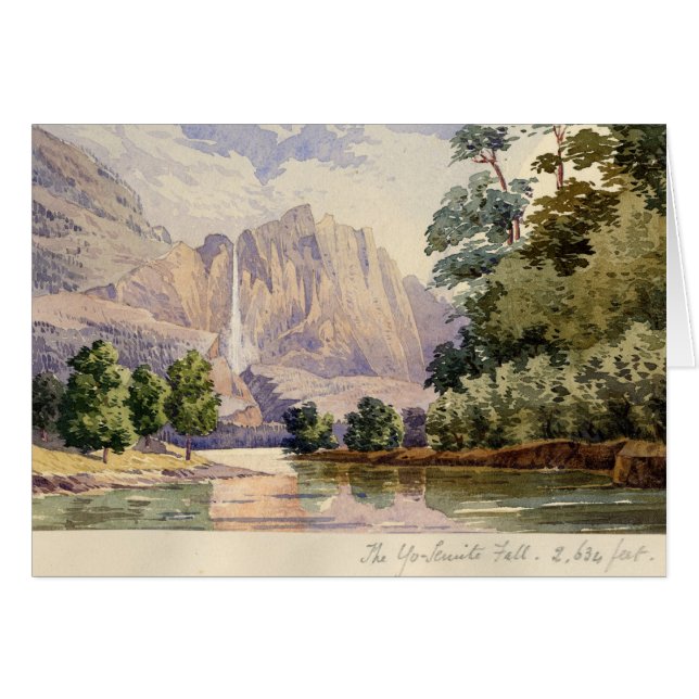 Der Yo-Semitefall. 2.634 ft. (Vorderseite (Horizontal))