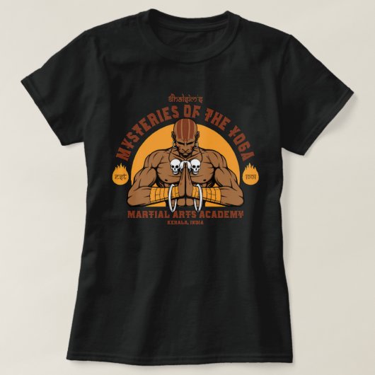 Der Yoga-Meister Dhalsim  T-Shirt (Design vorne)