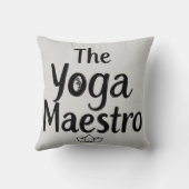 Der Yoga-Meister Kissen (Rückseite)