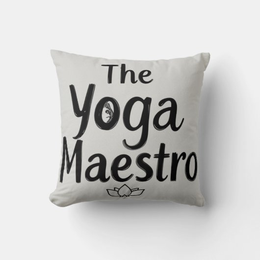 Der Yoga-Meister Kissen (Vorderseite)