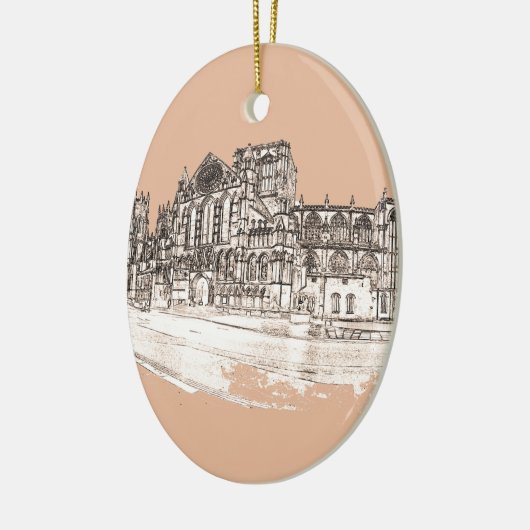 Der York Minster Keramikornament (Links)