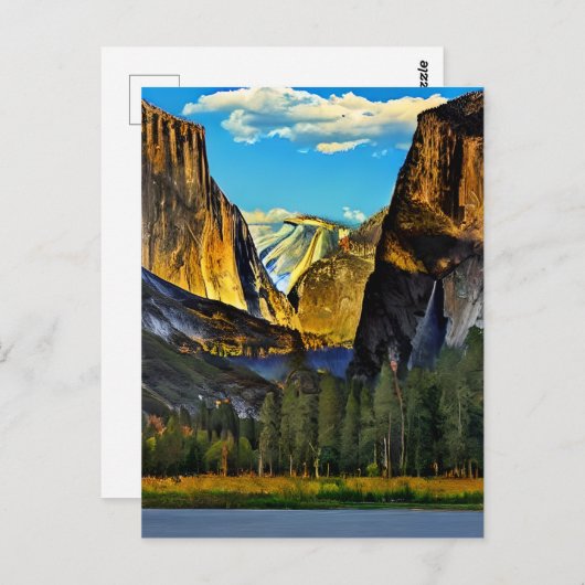 Der Yosemite Nationalpark ist ein bekannter Nation Postkarte (Vorne/Hinten)