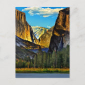 Der Yosemite Nationalpark ist ein bekannter Nation Postkarte (Vorderseite)