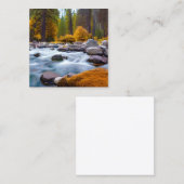 Der Yosemite Nationalpark ist ein bekannter Nation Quadratische Visitenkarte (Vorne/Hinten)