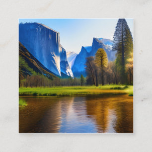 Der Yosemite Nationalpark ist ein bekannter Nation Quadratische Visitenkarte