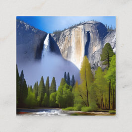 Der Yosemite Nationalpark ist ein bekannter Nation Quadratische Visitenkarte