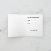 Der Zahnarzt ist in Einladung (Innenseite)