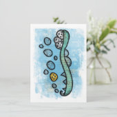 Der Zahnbürste, den dein Zahnarzt dir Grußkarte ga Karte (Stehend Vorderseite)