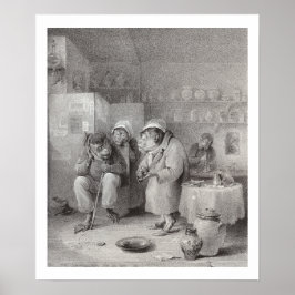 Der Zahnschmerz - Affen - Zahnarztdekor! Poster