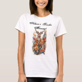 Der zärtliche Moment der Natur: Mutter und Vater i T-Shirt