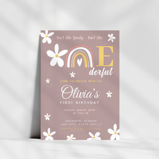 Der zärtliche Regenbogen ist nicht "She Onederful Einladung