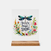 Der Zauber der Blumen des Frühlings Acrylschild (Vorderseite)