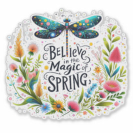 Der Zauber der Blumen des Frühlings Aufkleber