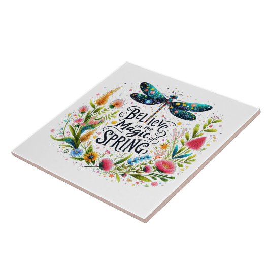 Der Zauber der Blumen des Frühlings Fliese (Seite)