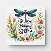 Der Zauber der Blumen des Frühlings Fotoplatte (Vorderseite)