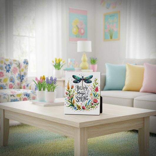 Der Zauber der Blumen des Frühlings Fotoplatte