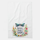 Der Zauber der Blumen des Frühlings Geschirrtuch (Vertikal)