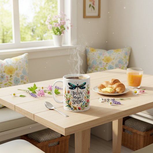 Der Zauber der Blumen des Frühlings Kaffeetasse