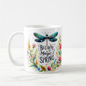 Der Zauber der Blumen des Frühlings Kaffeetasse (Links)