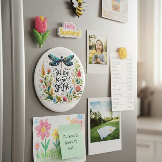 Der Zauber der Blumen des Frühlings Magnet