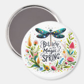 Der Zauber der Blumen des Frühlings Magnet (Vorderseite/Rückseite)