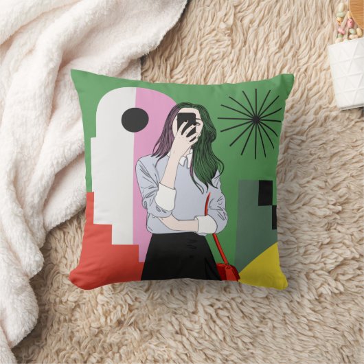 Der Zauber der Farben. Ästhetische Wandkunst Kissen (Decke)