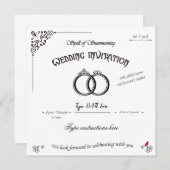 Der Zauber der Hochzeitsgäste Einladung (Vorne/Hinten)