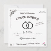 Der Zauber der Hochzeitsgäste Einladung (Vorderseite)