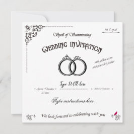 Der Zauber der Hochzeitsgäste Einladung