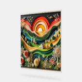 Der Zauber der Kunst an den Wänden Acrylschild (Winkel)